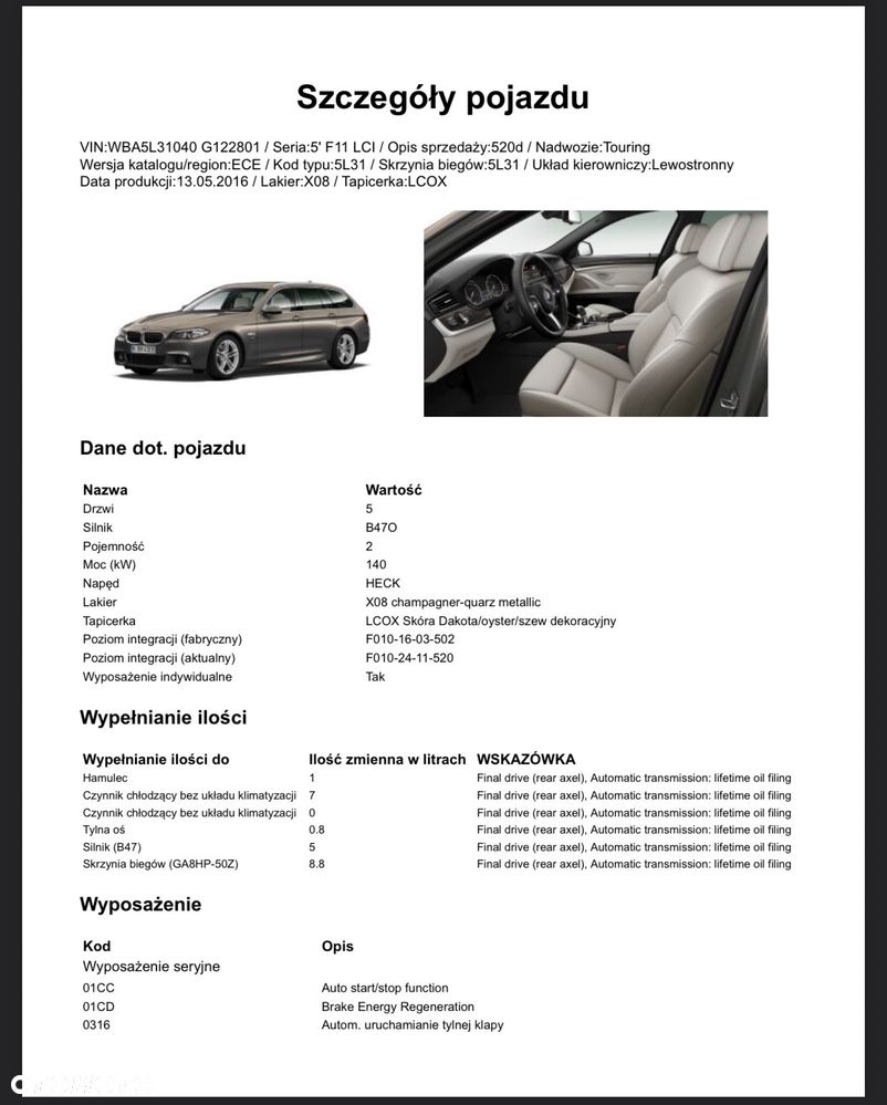 BMW Seria 5 520d M Sport - 37