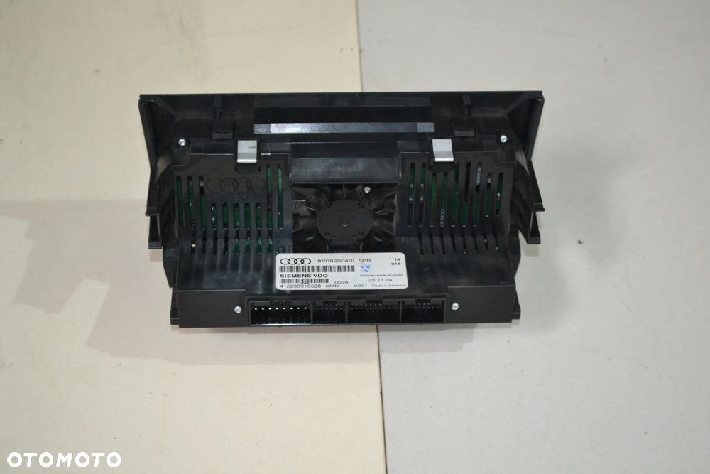 AUDI A3 8P PANEL STEROWANIA NAWIEWU OGRZEWANIA KLIMATYZACJI 8P0820043L - 2