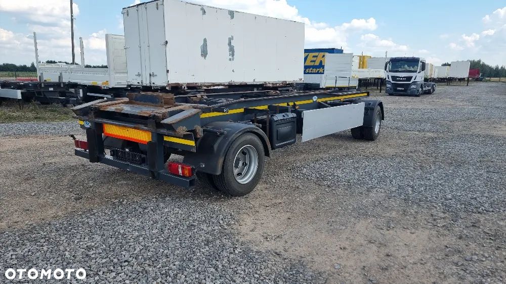 Inny 25.500zł netto PRZYCZEPA HAKOWIEC 2011rok DO KONTENERÓW DO ZŁOMU HAMULCE BĘBNOWE ST.BDB MOŻLIWOŚĆ TRANSPORTU - 4