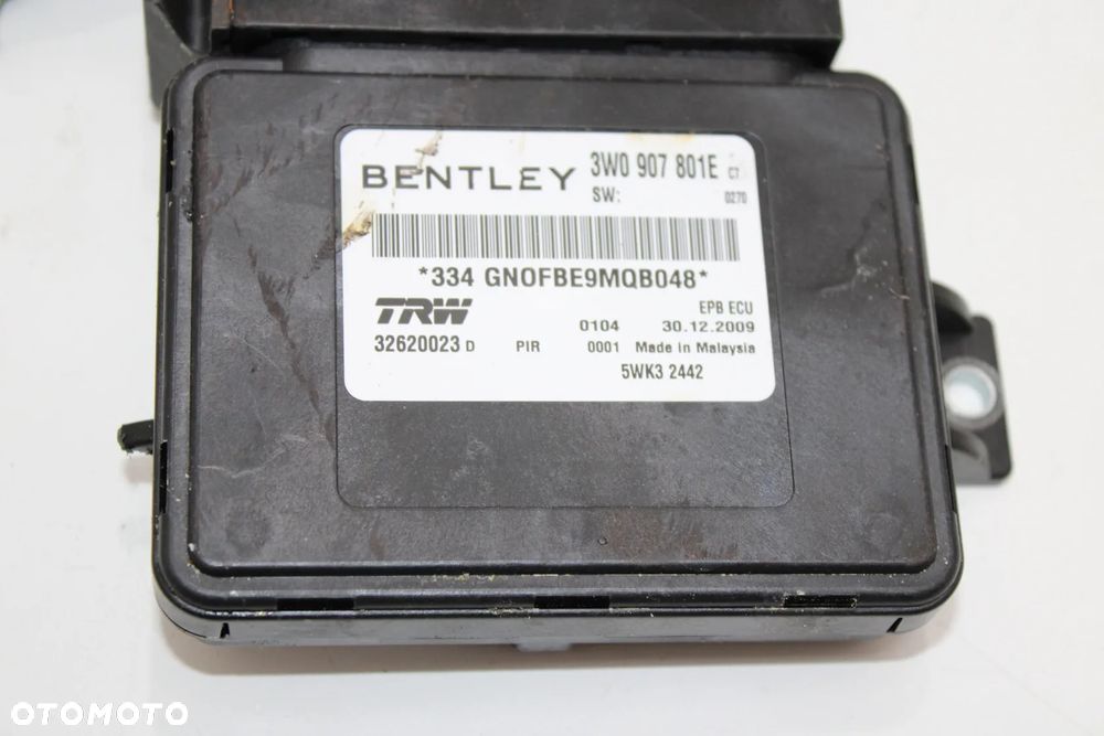 Moduł sterownik hamulca postojowego ręcznego OE Bentley Continental GT GTC 3W0907801E - 3