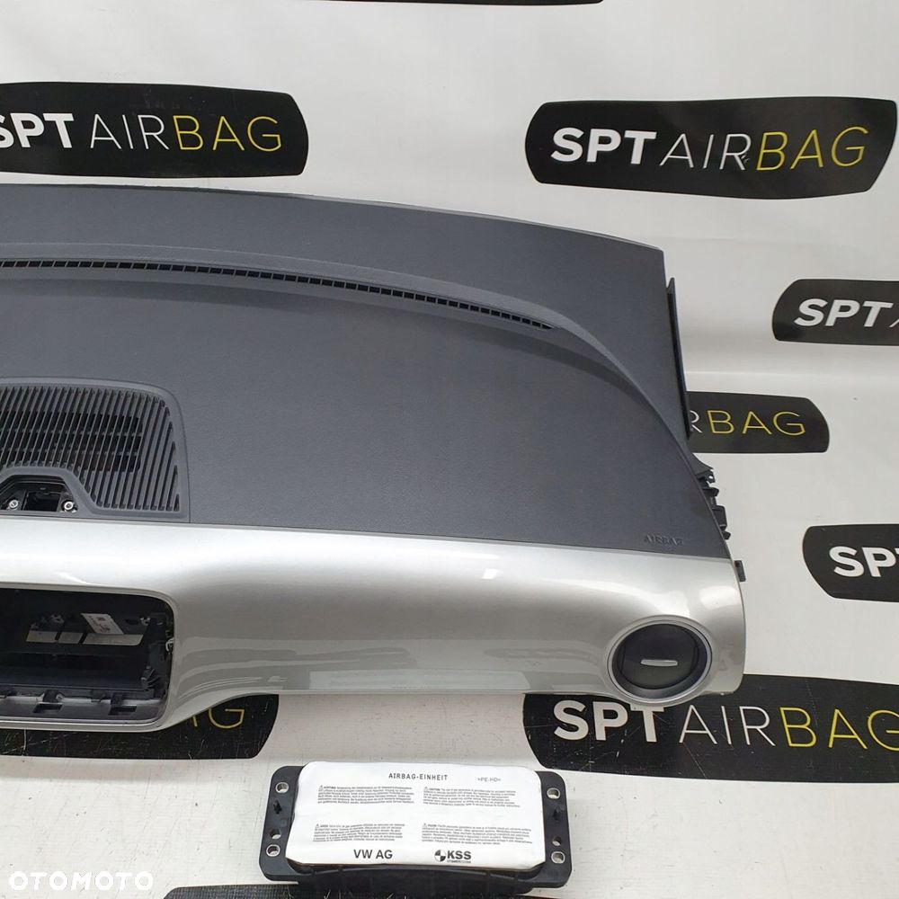 VW UP UP! DESKA ROZDZIELCZA KONSOLA KOKPIT PULPIT PODUSZKI AIRBAG AIR BAG PASY KIT SET - 4