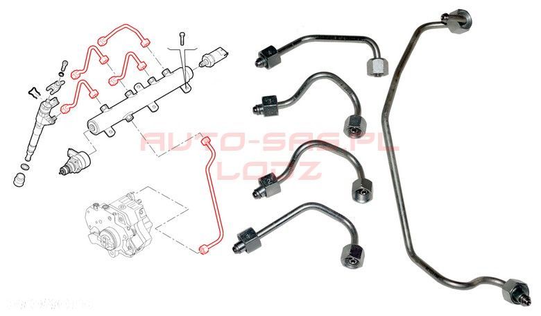 PRZEWODY PALIWOWE DUCATO JUMPER BOXER 2011- 3.0 - 1