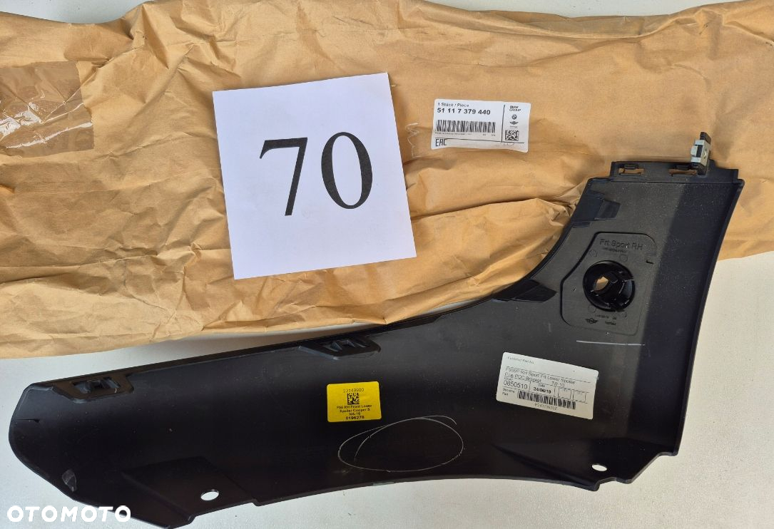 SPOILER PRZÓD PRAWY MINI F54 F55 F56 51117379440 7379440 - 3