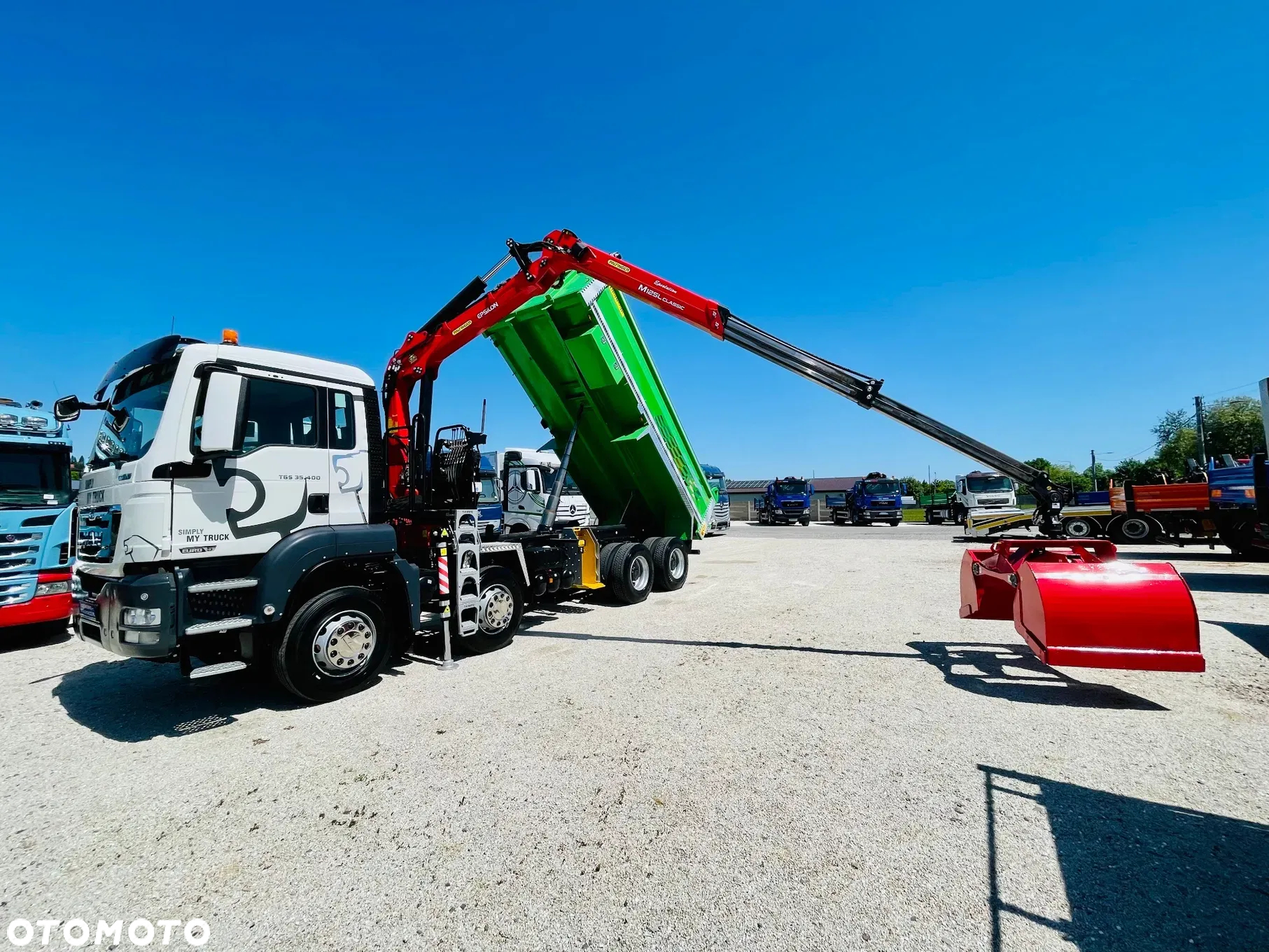 MAN MAN TGS TGX 35.400 // 8x4 // E5 // wywrotka kiper + HDS z czerpakiem / - 2