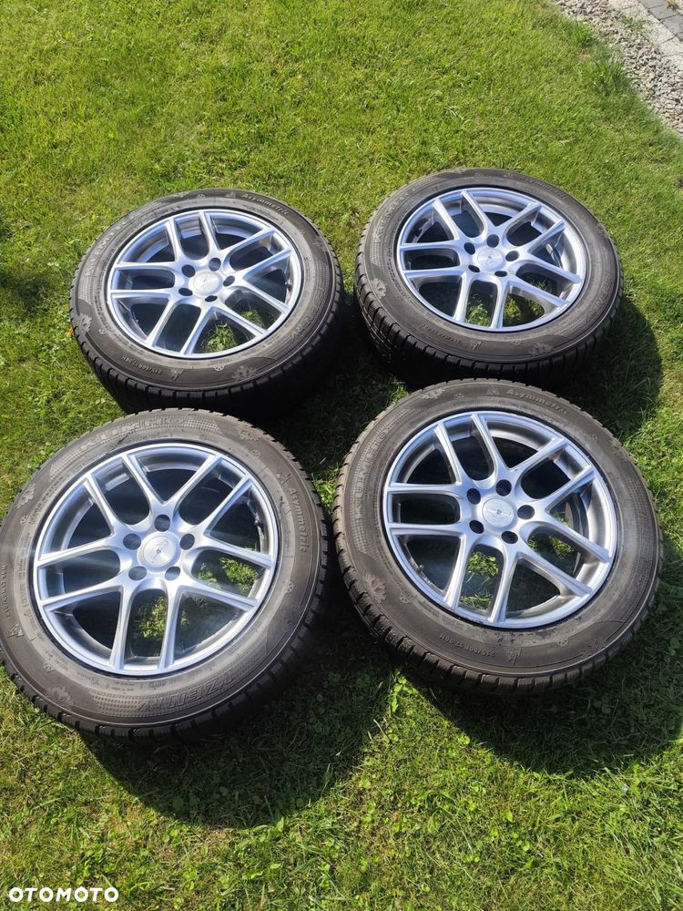 Felgi Aluminiowe Z Oponami Zimowymi VW Audi Skoda 5*112 Et 40 Rozmiar 215/60R17 - 1