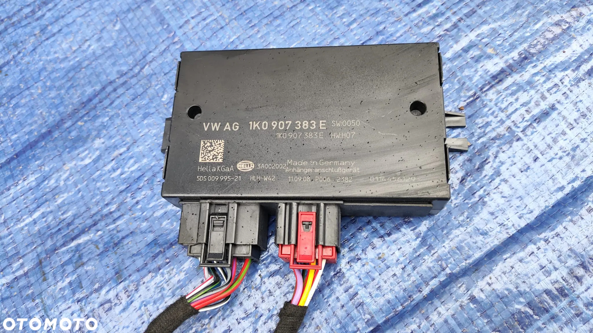 HAK HOLOWNICZY WYPINANY KOMPLETNY MODUŁ WIĄZKA ADAPTER ZAŚLEPKA ORYGINAŁ SKODA SUPERB II 2 SEDAN - 7