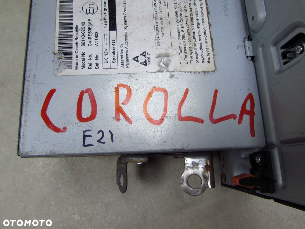 TOYOTA COROLLA E21 XII 16-22 RADIO NAWIGACJIA EKRAN 86140-02C40 EUROPA - 9