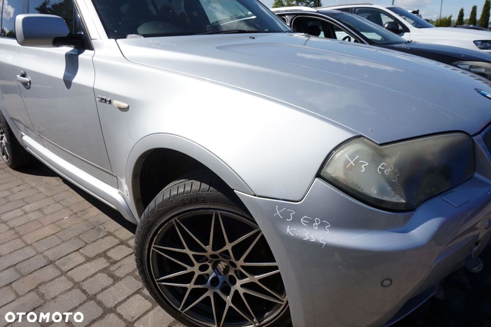 MASKA ZDERZAK BŁOTNIKI LAMPY X3 E83 I LIFT 354 M-PAKIET BMW 2006-2010 TITANSILBER PRZÓD KOMPLETNY - 12