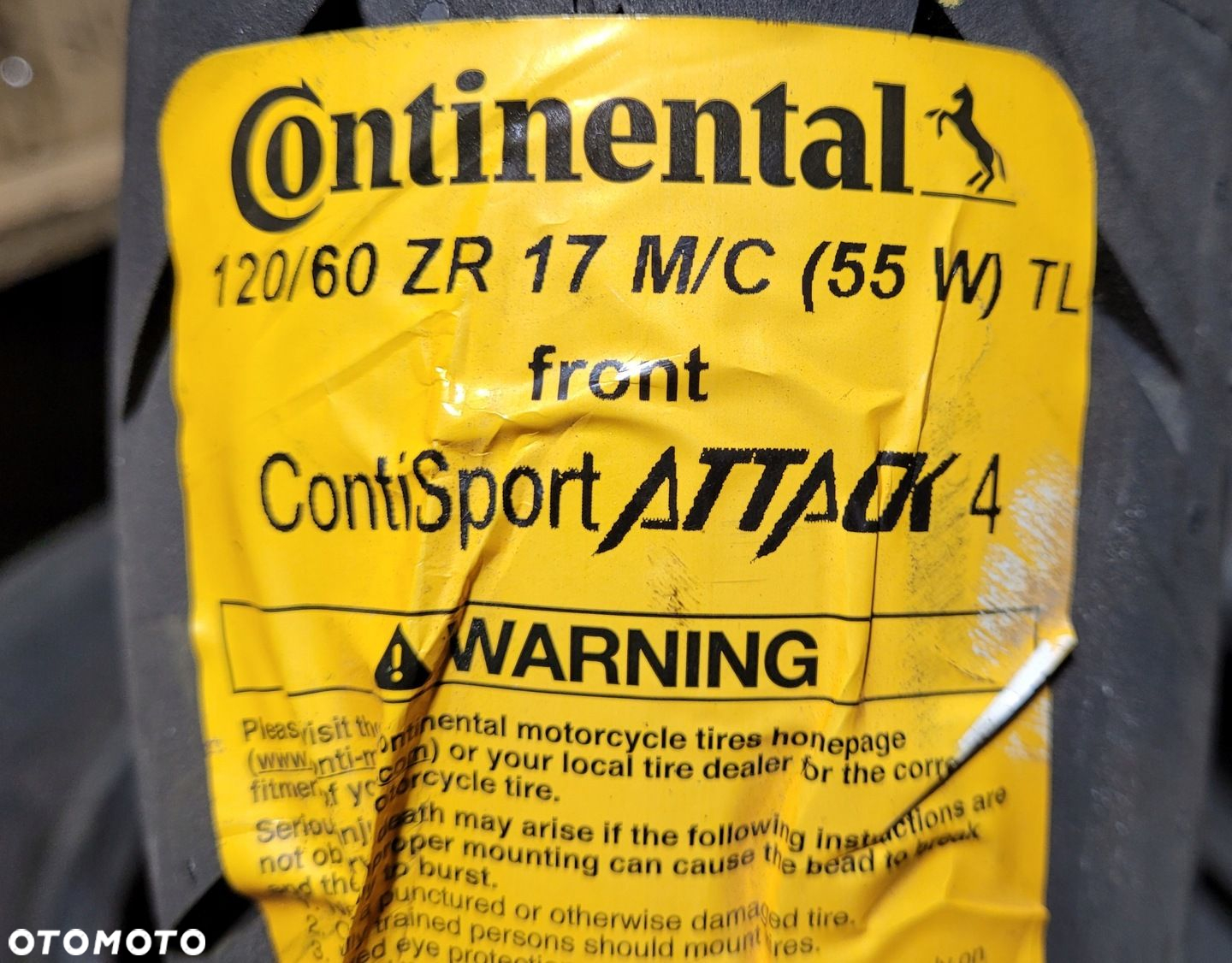 1x Continental ContiSportAttack 120/60R17 55W L800A - 3