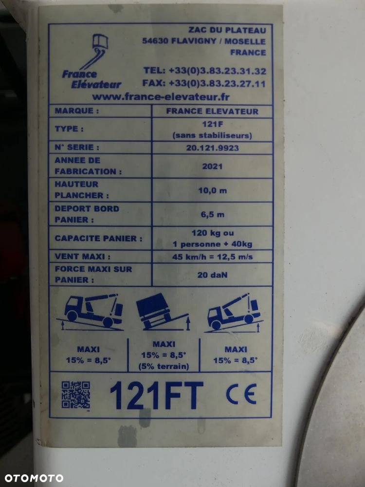 Renault MASTER / PODNOŚNIK KOSZOWY / ZWYŻKA 12M / - 20