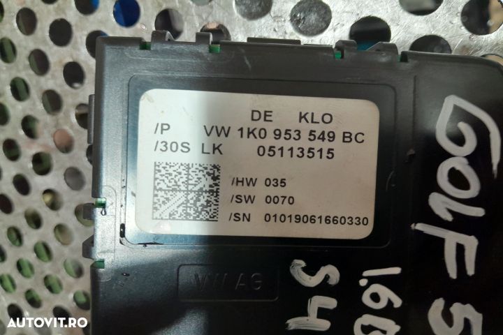 Modul / Calculator coloana de volan 1K0953549BC Volkswagen VW Golf Pl - 3
