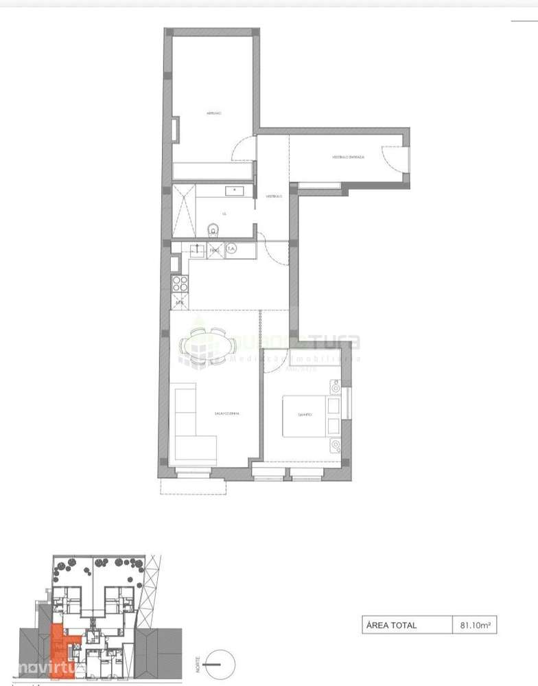 Apartamento T1+1 | Lugar de Garagem | BONFIM - Grande imagem: 3/13