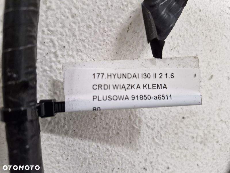 HYUNDAI I30 2 II 1.6 CRDI WIĄZKA KLEMA PLUSOWA 91850-A6511 - 4