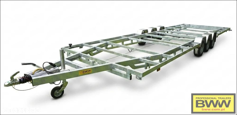BWW Nowa przyczepa platforma 7,2m DMC do 3,5t. podwozie pod domek mobilny Tiny house - 5