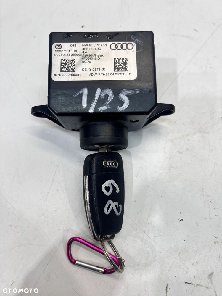 BLOKADA KIEROWNICY+STACYJKA+KLUCZYK AUDI A6 C6 LIFT Q7 4F0905852F 1/25 - 3