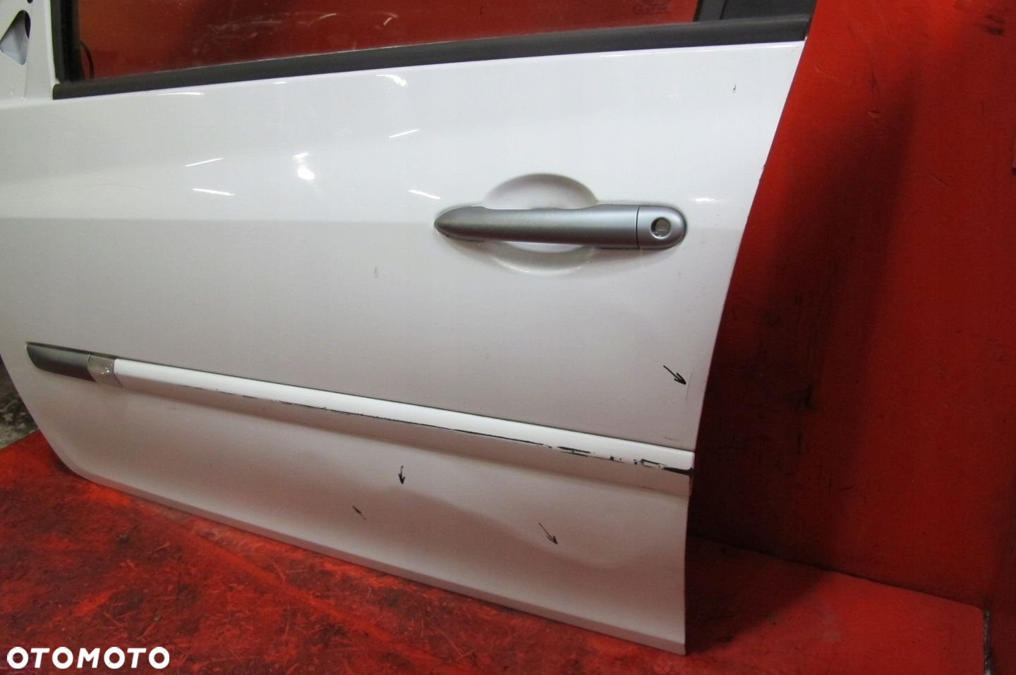 RENAULT CLIO 3 III 5DKBI BIAŁE DRZWI PRZÓD LEWE OV369 0V369 - 6