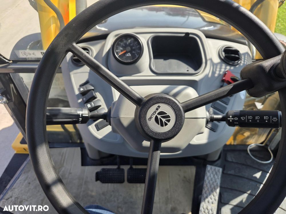 New Holland B115D, NOU, ROTI EGALE, 10t, FULL OPTION, motor 120CP, brat excv extensibil cu inst picon, cupa multifunctioinala 4x1, aer conditionat, masa operationala 10tone, cutie AUTOMATA POWERSHIFT, JOYSTICKURI, posibilitate leasing 5 ani-PROMOTIE 88.900 EUR - 38