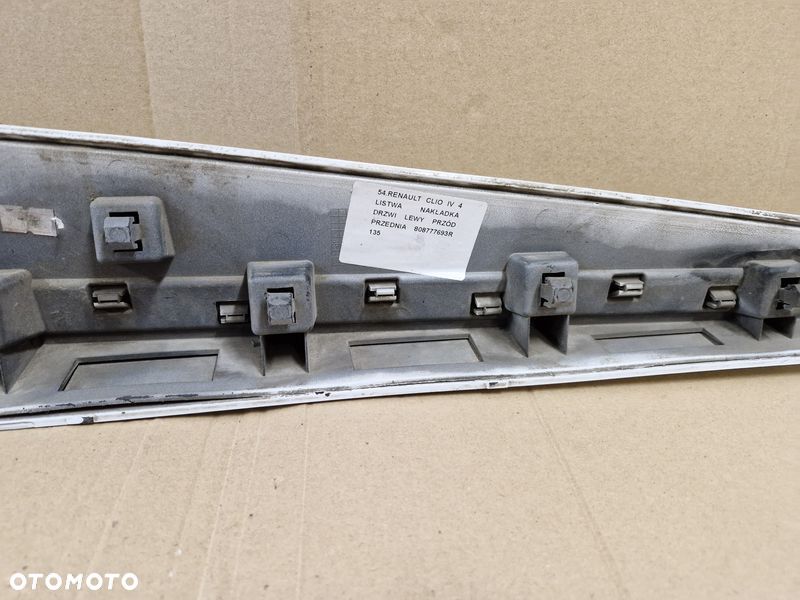 renault clio iv 4 listwa nakładka drzwi lewy przód przednia 808777693r - 6