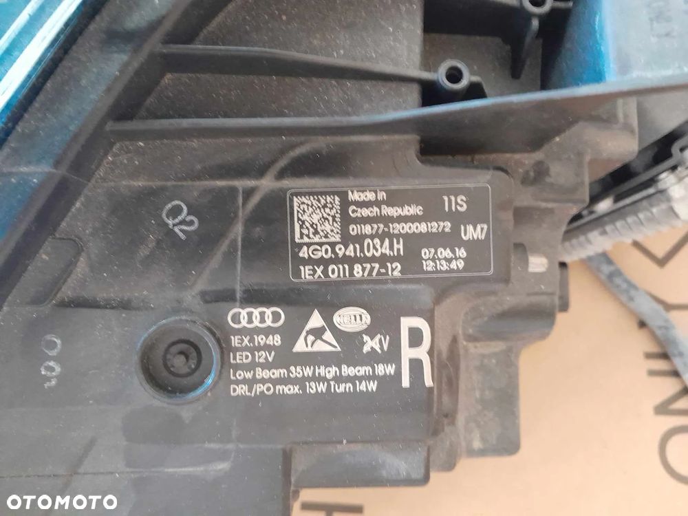 Audi A6 C7 Lift Reflektory Lampy FULL LED Europa 4G0941033H 4G0941034H 28km kompletne idealne - 15