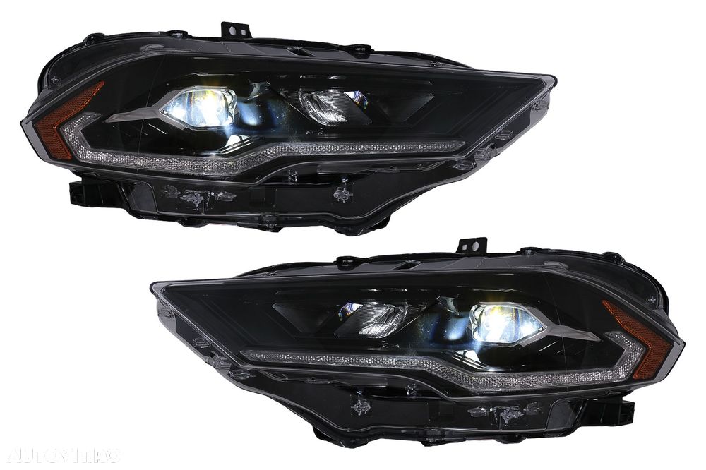Faruri LED compatibil cu Ford Mustang Facelift (2018-2023) Negru Semna - 1