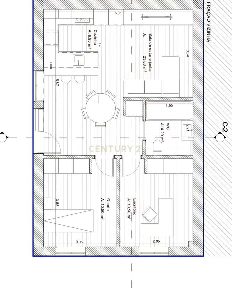 Apartamento T2 Novo no Centro do Marco de Canaveses - Grande imagem: 2/2