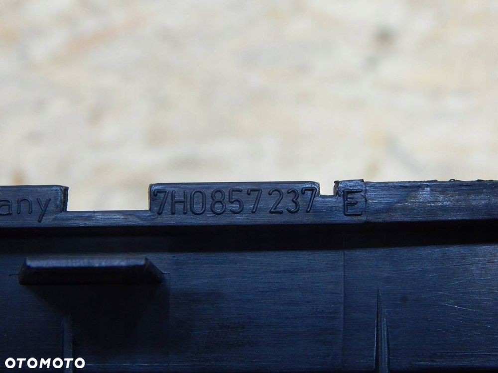 vw t5 ramka osłona konsoli radia przycisk asr kompletna 7h0857237 - 6