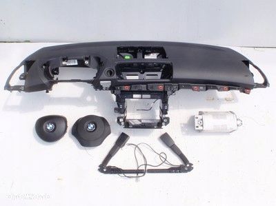BMW 1 E87 E88 E81 E82 DESKA KONSOLA KOKPIT PULPIT PÓŁKA PARAPET PODUSZKI AIRBAG NAPINACZE DOPINACZE - 1