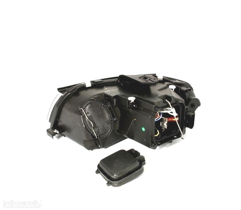 FARÓIS PARA AUDI A3 8P 03-08 FUNDO CROMADO LUZ DIURNA LED - 4