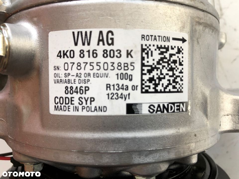KOMPRESOR KLIMATYZACJI 4K816803K SANDEN 8846P - 2