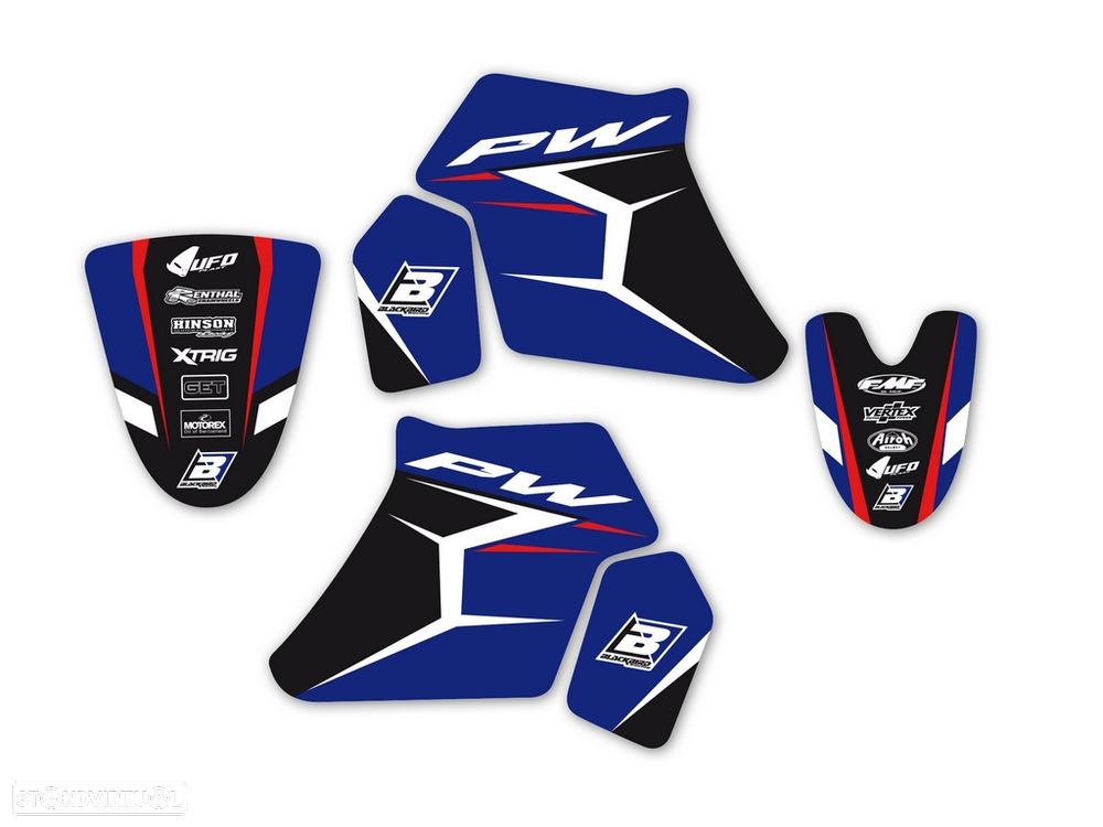 kit autocolantes blackbird dream 4 yamaha pw 50 - 2