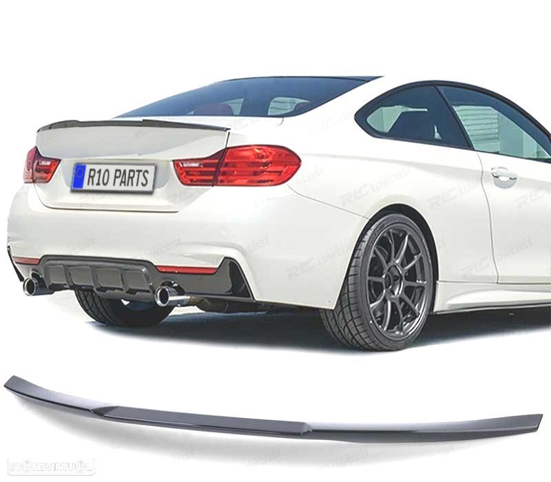 AILERON SPOILER BMW F32 13-18 LOOK M4 PRETO BRILHANTE - 1
