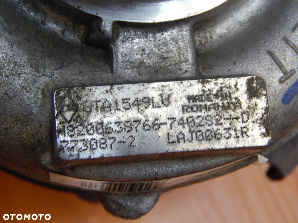 Turbina 2.0 dci 175 KOLEOS I Qashqai Laguna III 08-14 8200638766 Łuków części - 4