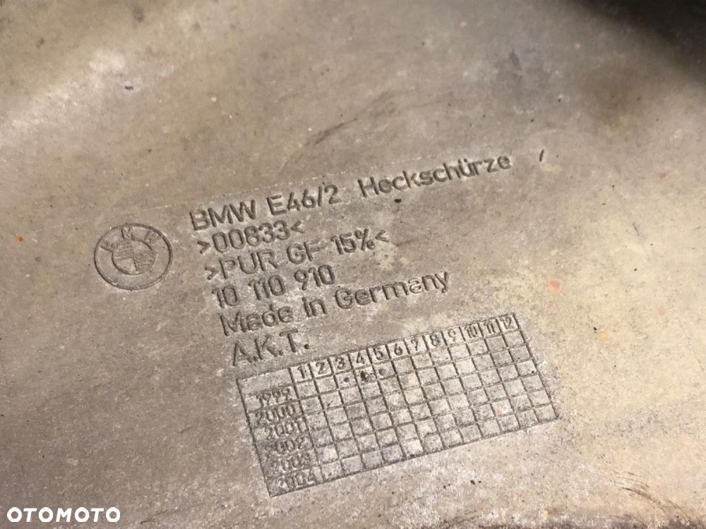 ZDERZAK TYŁ  BMW 3 coupe (E46) 1998 - 2006 328 Ci 142 kW [193 KM] benzyna 1998 - 2000 - 13