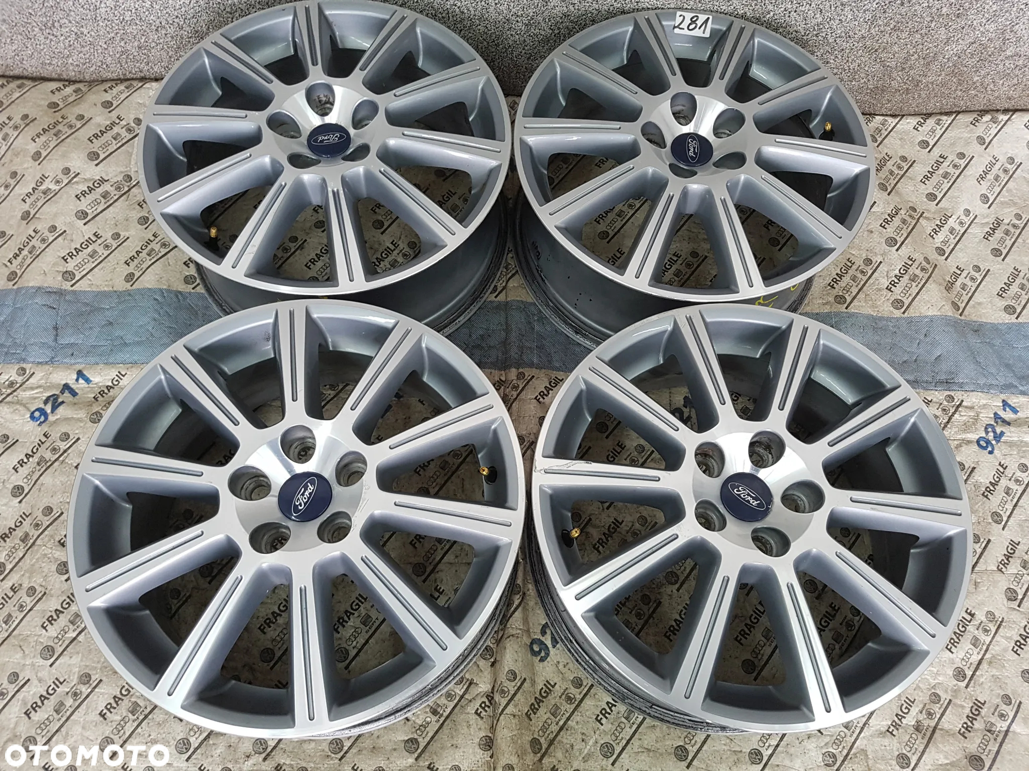 ALU FELGI FORD S-MAX KUGA  FOCUS VOLVO S40 V50 S60 V90  GALLAXY 7JX17  5X108 ET55 - 2