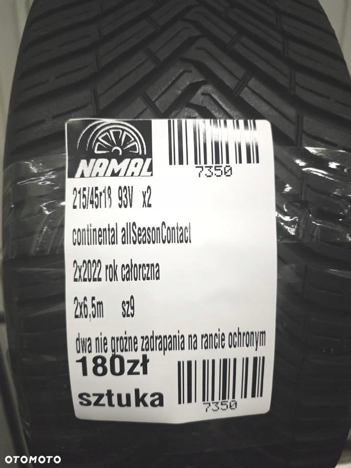 215/45r18 continental opony całoroczne 2022r 7350 - 10