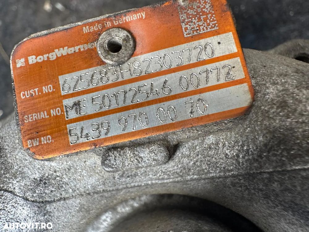 Turbo turbina Nissan Qashqai J10 2.0 DCI diesel 110kw 150cp motor M9R 2006 2007 2008 2009 2010 2011 2012 4x4 cutie manuala - 3