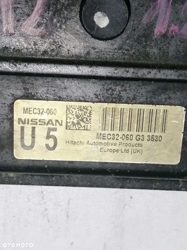 NISSAN MICRA K12 - STEROWNIK KOMPUTER SILNIKA MEC32-060 - 2