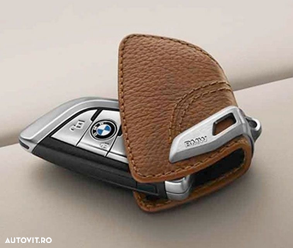 Husa cheie originala Bmw piele saddle brown