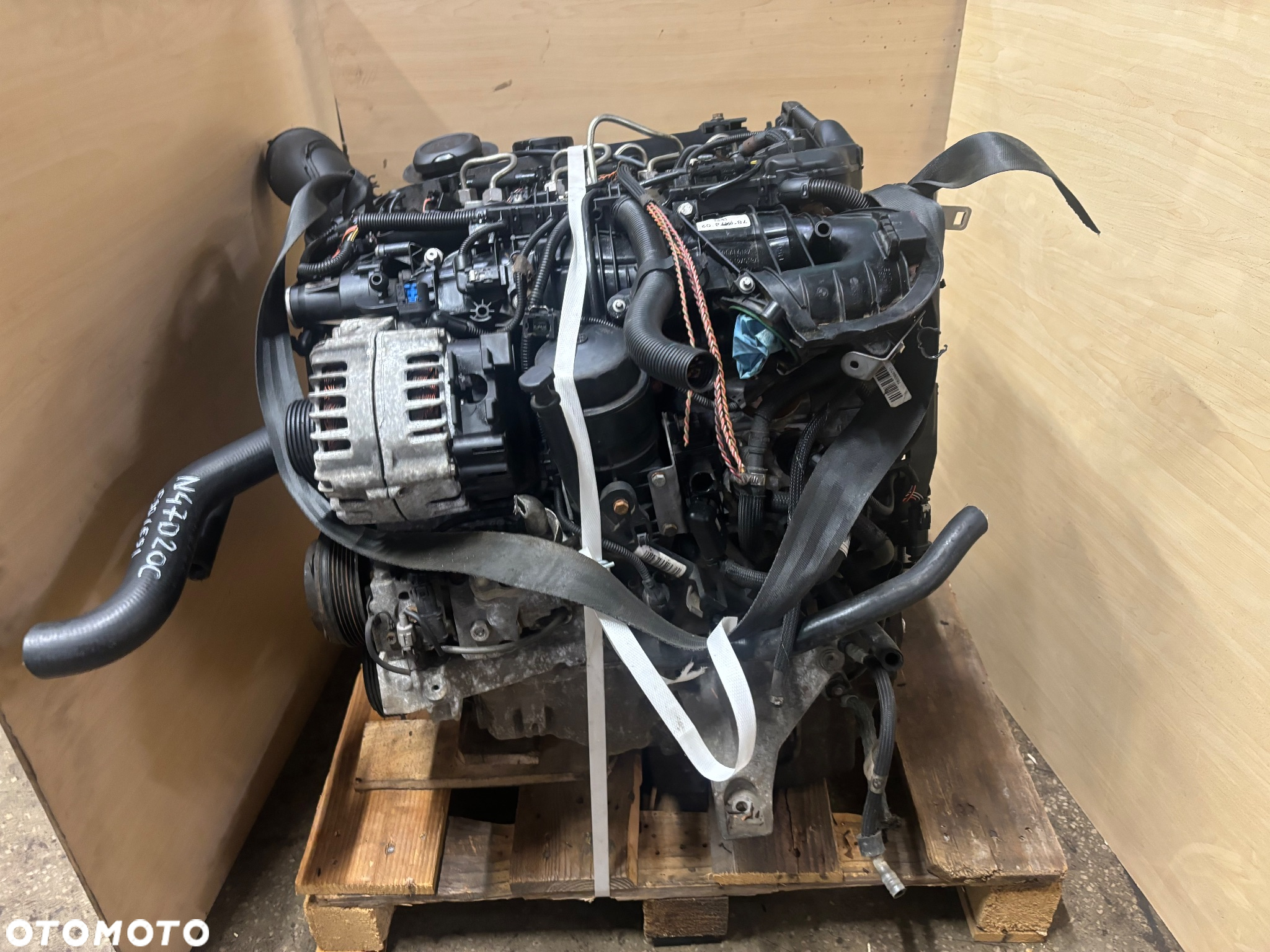 Silnik kompletny slupek N47D20C n47 1 2.0D BMW e90 E91 - 6