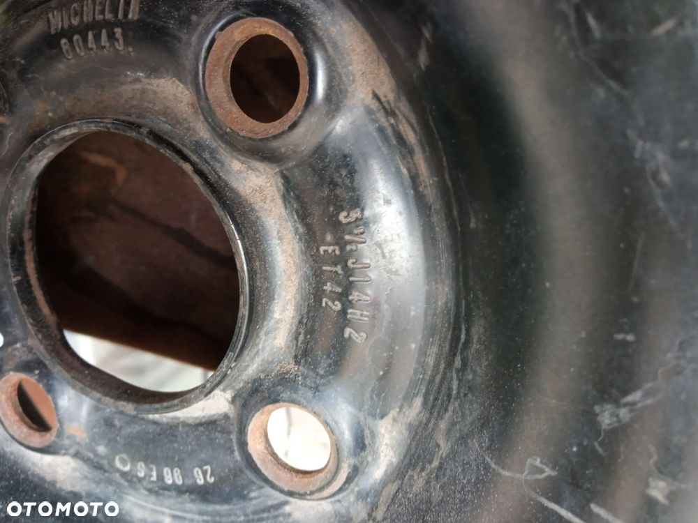 Koło Zapasowe Volkswagen Polo Lupo 105/70 R14 3 1/2 ET:42 4X100 6N0601025G 60443 - Gwarancja Wysyłka - 2