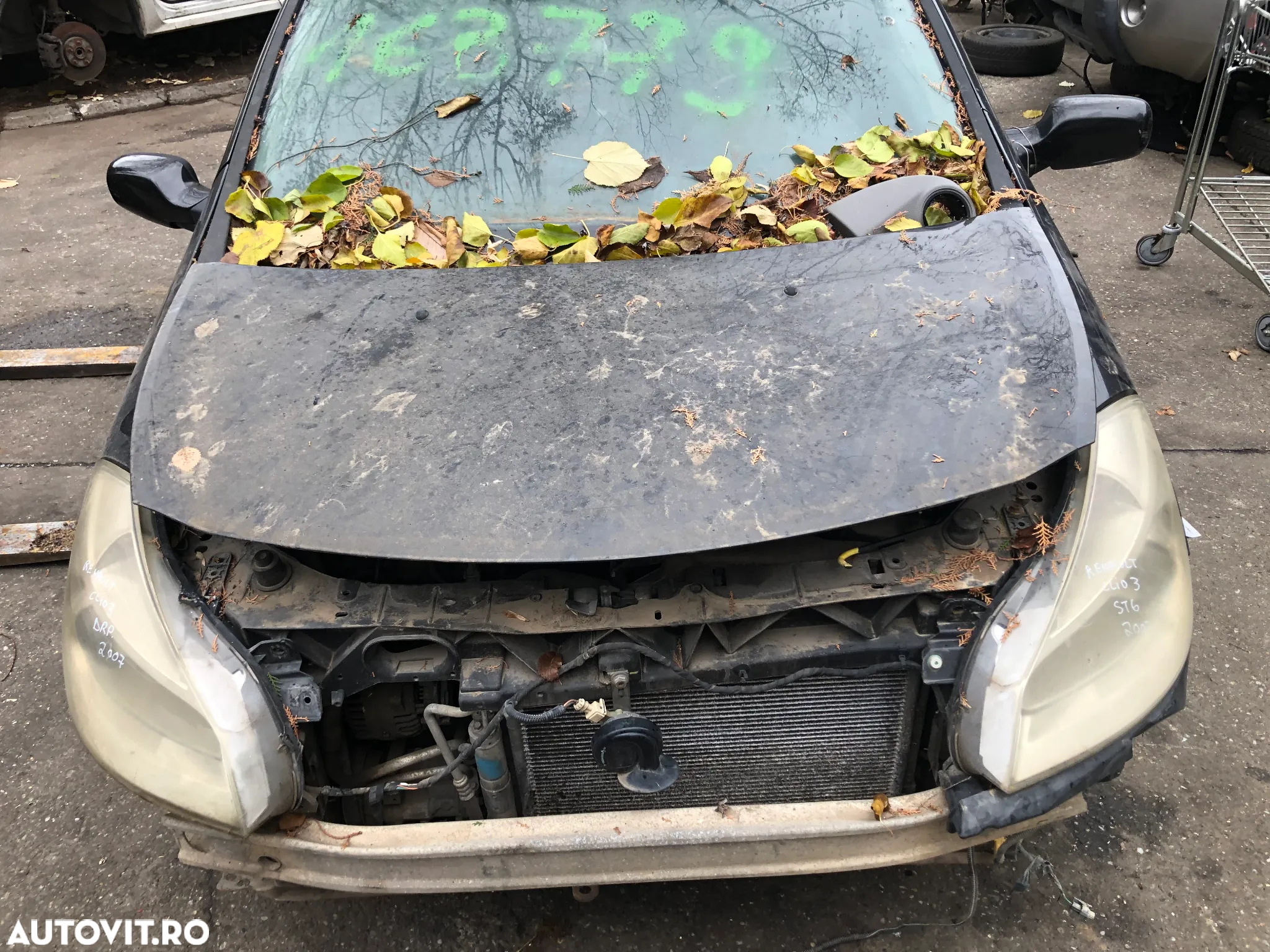 Capota fata motor Renault Clio 3 negru 2007 - 4