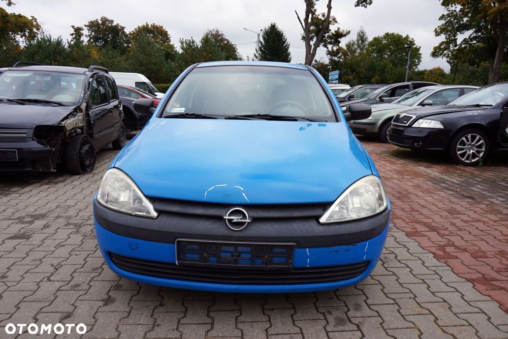 MASKA ZDERZAK BŁOTNIKI LAMPY CORSA C III Z20A  OPEL 1999-2003 NIEBIESKI PRZÓD KOMPLETNY - 1