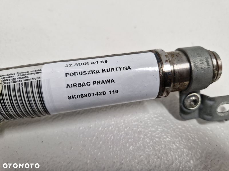 AUDI A4 B8 PODUSZKA KURTYNA POWIETRZNA AIRBAG PRAWA 8K0880742D - 4