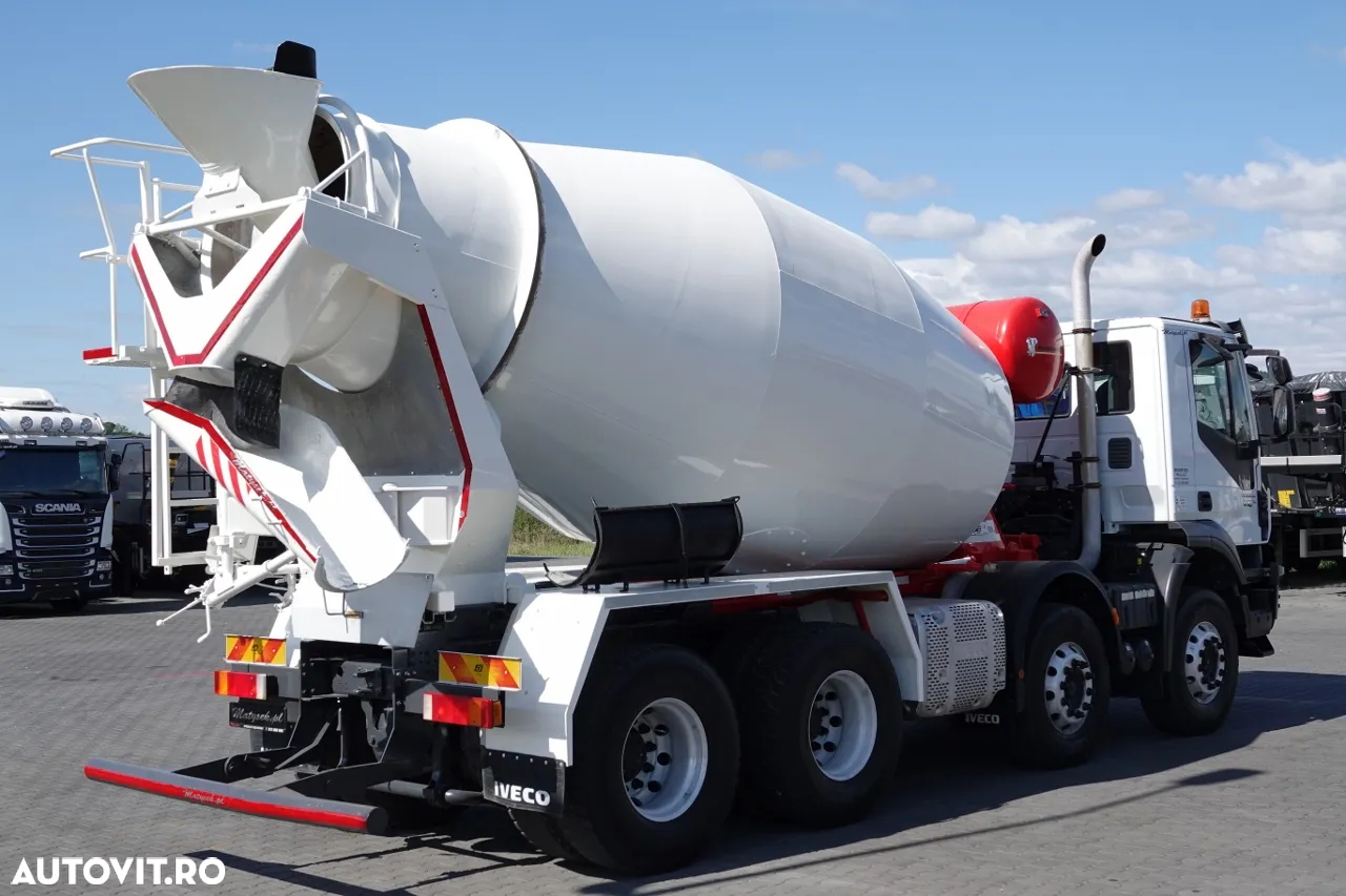Scania TRAKKER 410 / 8X4 / BETON 9 M3 / PUTZMEISTER / JANTE ALIE / EURO 6 - 6