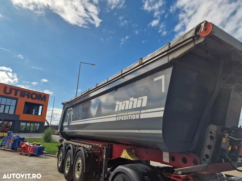 Schmitz Cargobull SKI BASCULABILA de 28mc, PRELATA RABATABILA electric, jante ALUMINIU, AXA LIFTABILA, picioare sprijin, HARDOX, Posibilitate leasing 4 ani, anvelope 385/65R22,5 70% -OK, STARE FOARTE BUNA-PROMOTIE 22.900 EUR+Tva - 14