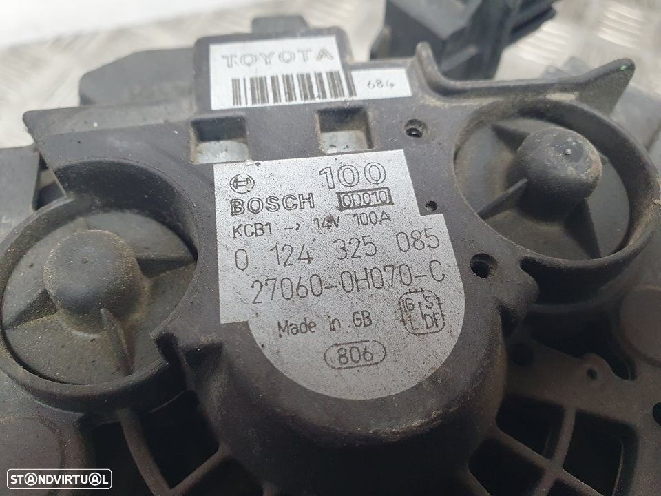 ALTERNADOR TOYOTA AVENSIS SEDAN 2006 -270600H070 - 4