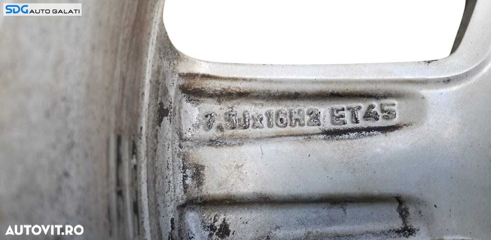 Janta Roata Aliaj 225 55 R15 7.5Jx16H2 ET45 Volkswagen Golf 5 2004 - 2008 Cod 8K0001025A [M9005] - 3