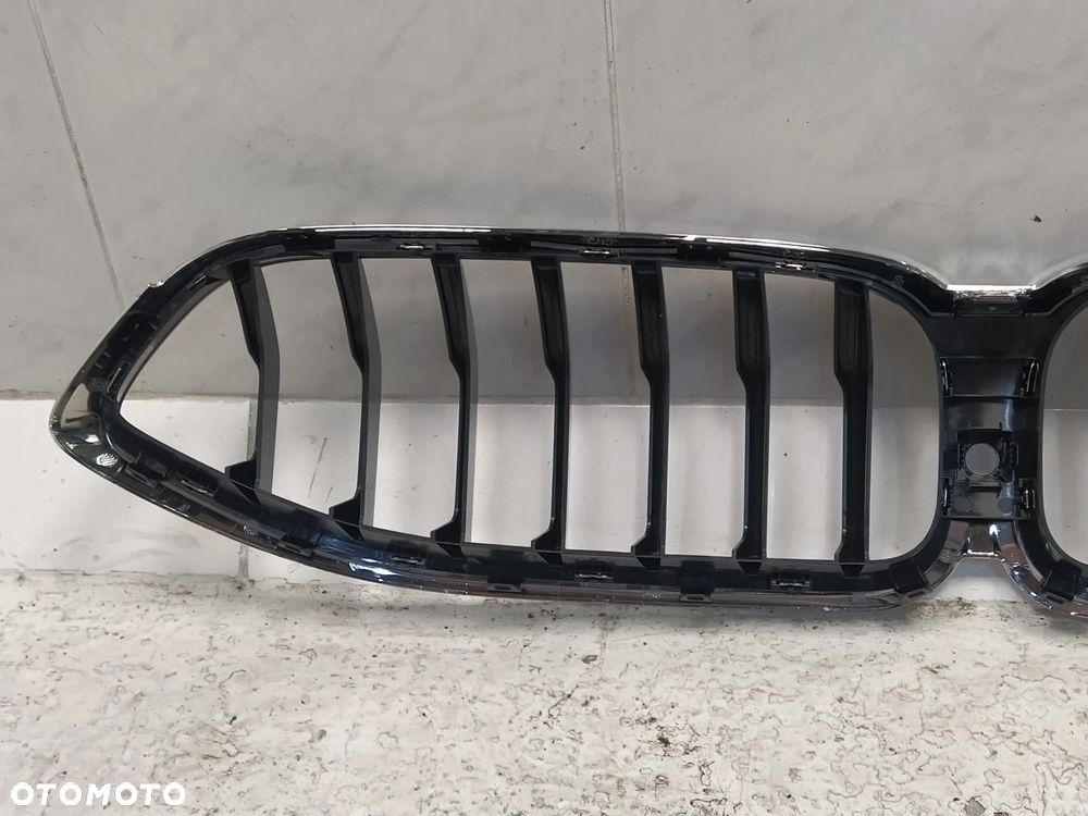 BMW 8 G14 G15 GRILL ATRAPA CHŁODNICY KRATKA NERKA KAMERA CZARNY POŁYSK CHROM NOWY ORYGINAŁ - 10