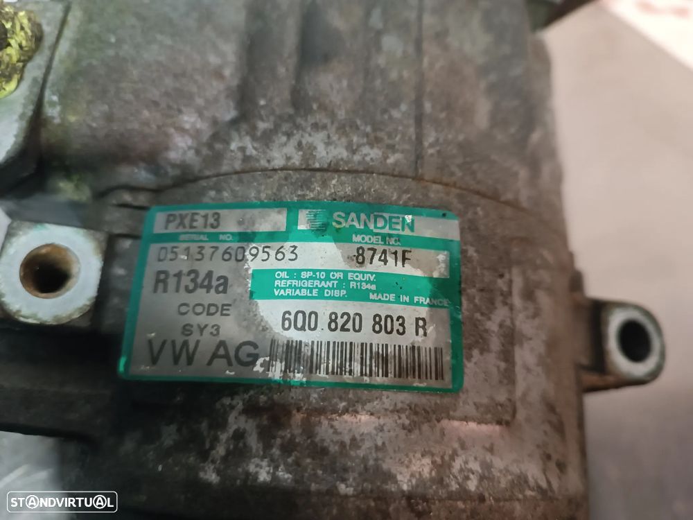 COMPRESSOR AC VOLKSWAGEN POLO / SEAT IBIZA / SKODA FABIA 1.4 16V PXE13 6Q0820803H 6Q0820803R - 11