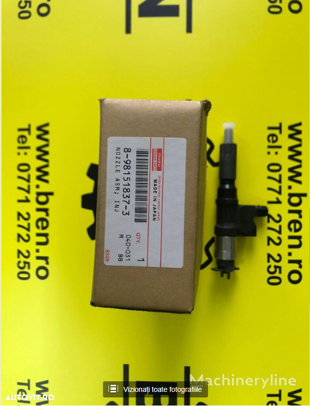 Injector ISUZU (8-98151837-2) pentru excavator HITACHI ZX210H-3 ZX200-3 ZX350-3 4HK1 6HK1 - 4